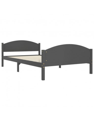 Giroletto Grigio Scuro in Legno Massello di Pino 120x200 cm