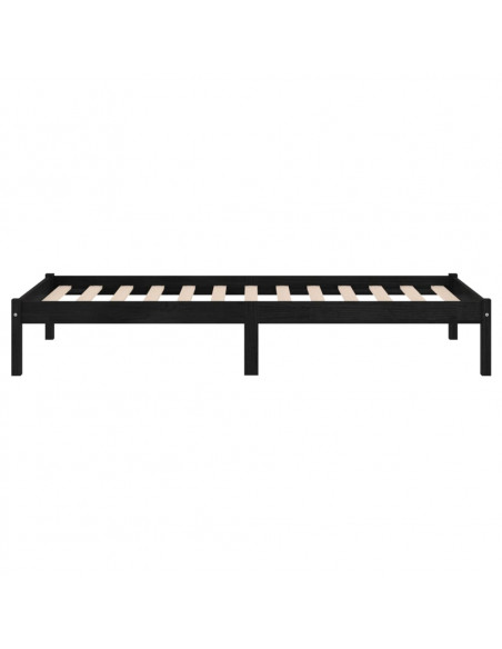 Giroletto in Legno Massello Nero 75x190 cm Small Single