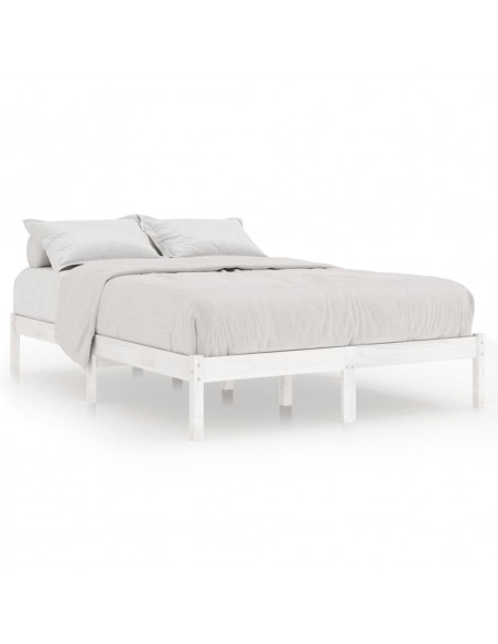 Giroletto Bianco in Legno Massello di Pino 140x190 cm
