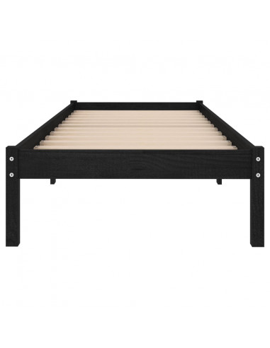 Giroletto Nero in Legno Massello di Pino 100x200 cm