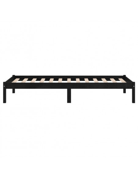 Giroletto Nero in Legno Massello di Pino 100x200 cm