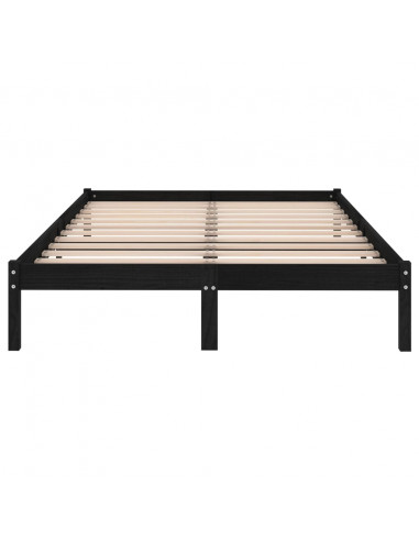 Giroletto Nero in Legno Massello 150x200 cm King Size