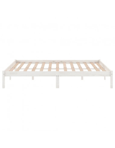 Giroletto Bianco in Legno Massello di Pino 160x200 cm