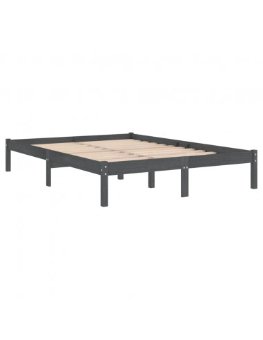 Giroletto Grigio in Legno Massello di Pino 200x200 cm