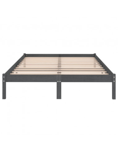 Giroletto Grigio in Legno Massello di Pino 200x200 cm