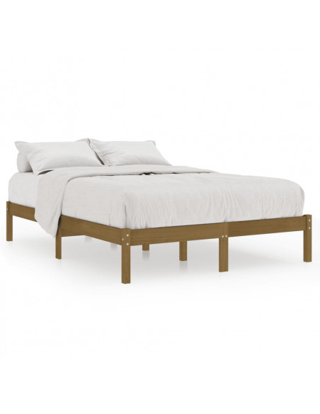 Giroletto Marrone Miele in Legno Massello di Pino 200x200 cm