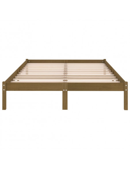 Giroletto Marrone Miele in Legno Massello di Pino 200x200 cm