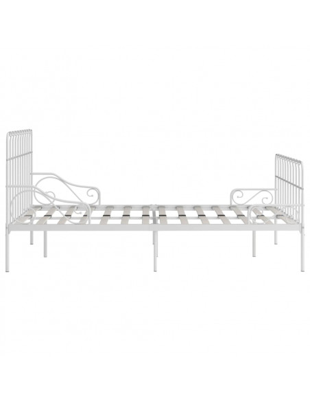 Giroletto con Doghe Bianco in Metallo 140x200 cm
