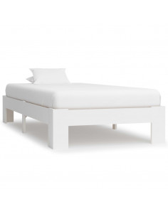 Giroletto Bianco in Legno Massello di Pino 90x200 cm 2