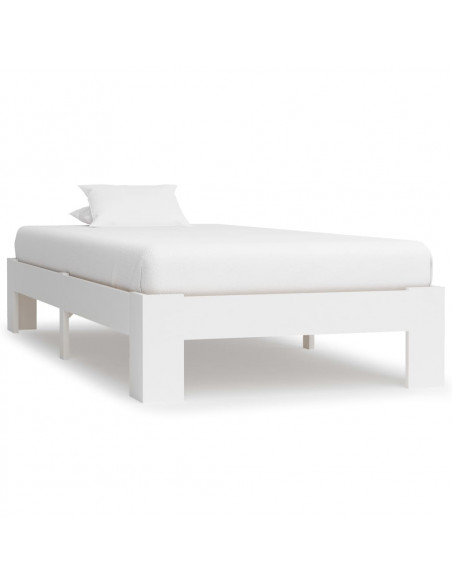 Giroletto Bianco in Legno Massello di Pino 90x200 cm