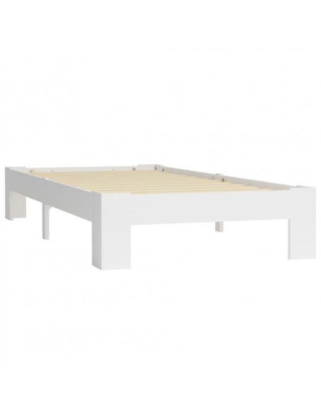 Giroletto Bianco in Legno Massello di Pino 90x200 cm