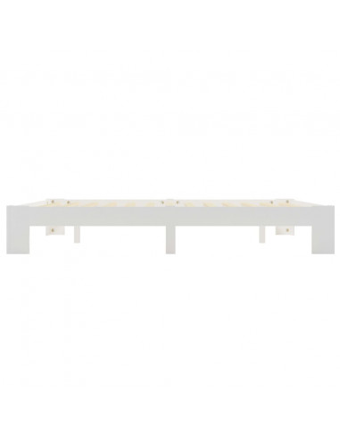 Giroletto Bianco in Legno Massello di Pino 160x200 cm