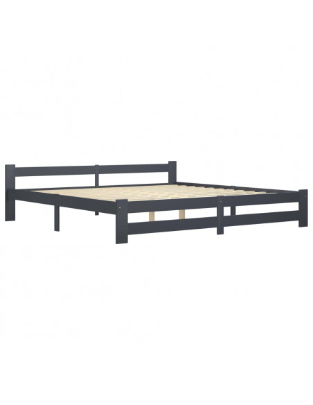 Giroletto Grigio Scuro in Legno Massello di Pino 200x200 cm