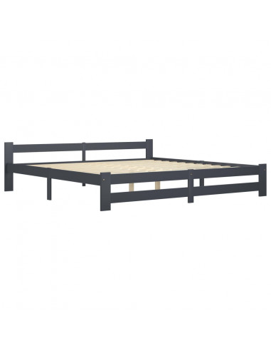 Giroletto Grigio Scuro in Legno Massello di Pino 200x200 cm