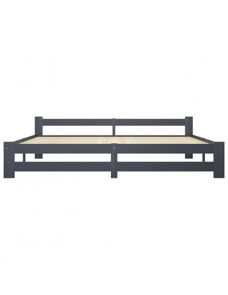 Giroletto Grigio Scuro in Legno Massello di Pino 200x200 cm