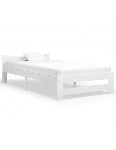 Giroletto Bianco in Legno Massello di Pino 100x200 cm