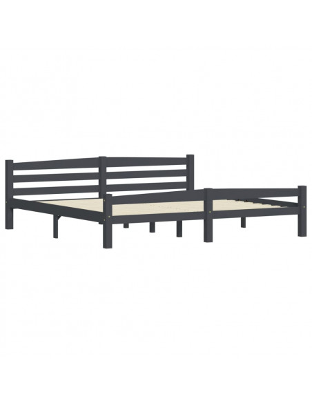 Giroletto Grigio Scuro in Legno Massello di Pino 200x200 cm