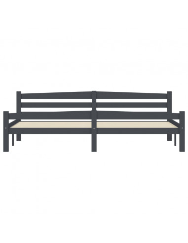 Giroletto Grigio Scuro in Legno Massello di Pino 200x200 cm