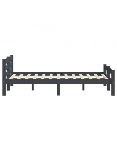 Giroletto Grigio Scuro in Legno Massello di Pino 200x200 cm