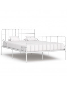 Giroletto con Doghe Bianco in Metallo 120x200 cm 2