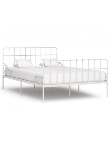 Giroletto con Doghe Bianco in Metallo 120x200 cm