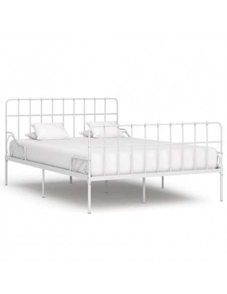 Giroletto con Doghe Bianco in Metallo 120x200 cm