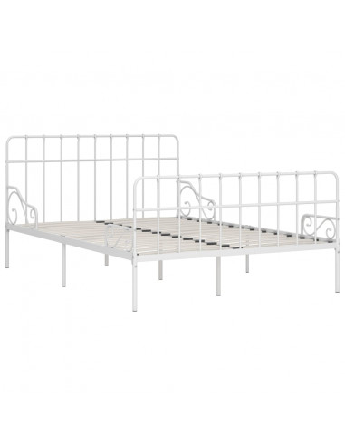 Giroletto con Doghe Bianco in Metallo 120x200 cm