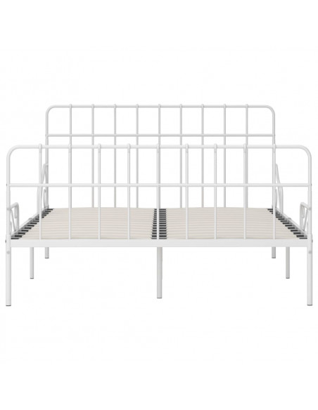 Giroletto con Doghe Bianco in Metallo 120x200 cm
