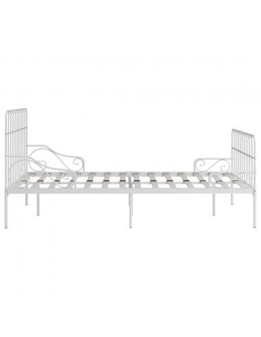 Giroletto con Doghe Bianco in Metallo 120x200 cm