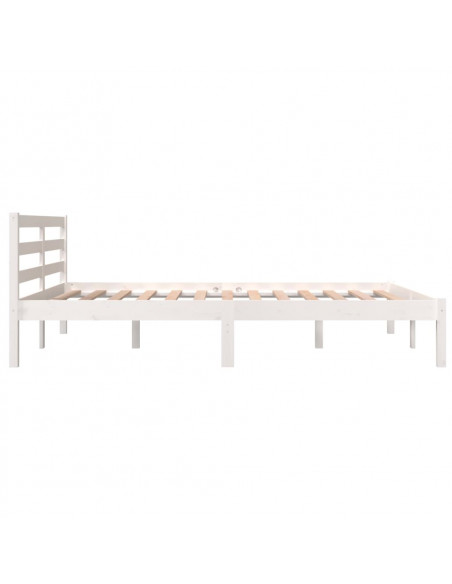 Giroletto in Legno Massello di Pino 140x190 cm Bianco