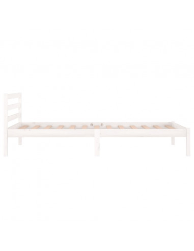 Giroletto in Legno Massello di Pino 90x200 cm Bianco