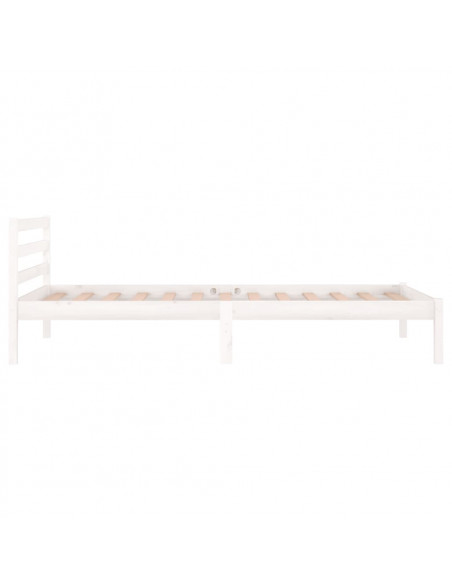 Giroletto in Legno Massello di Pino 90x200 cm Bianco