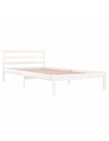 Giroletto in Legno Massello di Pino 100x200 cm Bianco