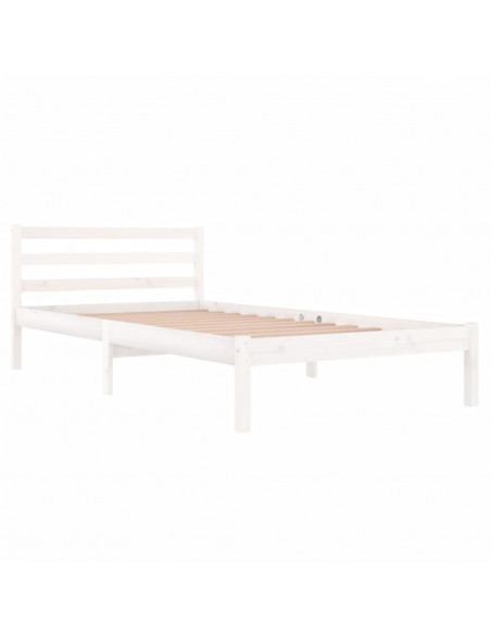 Giroletto in Legno Massello di Pino 100x200 cm Bianco