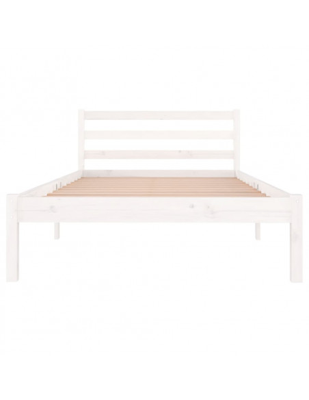 Giroletto in Legno Massello di Pino 100x200 cm Bianco