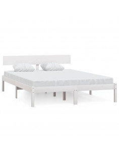 Giroletto Bianco in Legno Massello 120x190 cm Small Double 2