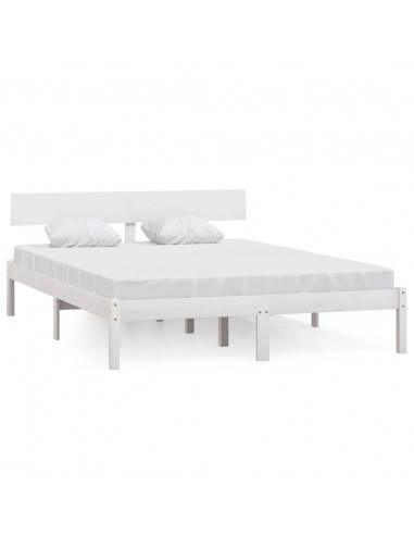 Giroletto Bianco in Legno Massello 120x190 cm Small Double