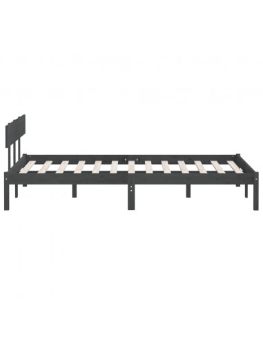 Giroletto Grigio in Legno Massello 120x190 cm Small Double