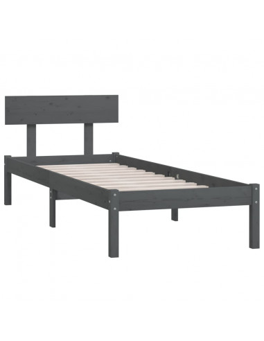 Giroletto Grigio in Legno Massello di Pino 100x200 cm