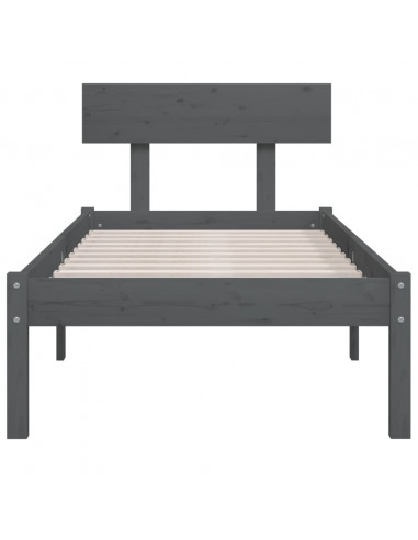 Giroletto Grigio in Legno Massello di Pino 100x200 cm