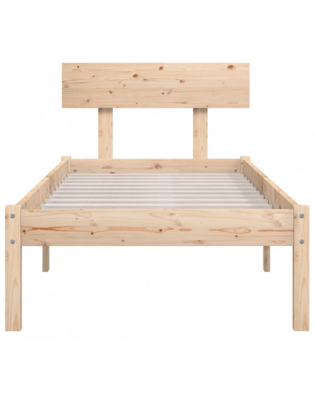 Giroletto in Legno Massello di Pino 90x190 cm Single