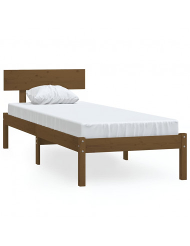 Giroletto Miele Legno Massello di Pino 90x190cm Small Single