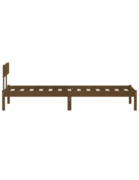 Giroletto Miele Legno Massello di Pino 90x190cm Small Single