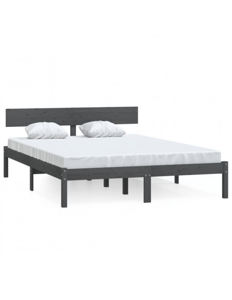 Giroletto Grigio in Massello di Pino 150x200 cm King Size