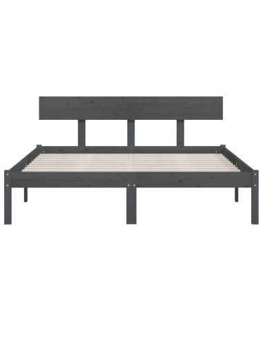 Giroletto Grigio in Massello di Pino 150x200 cm King Size