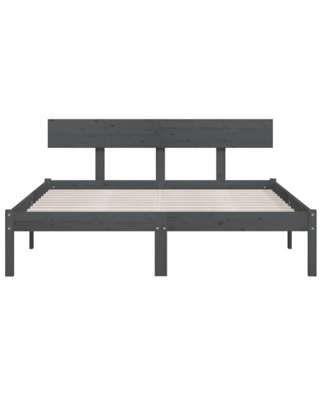 Giroletto Grigio in Massello di Pino 150x200 cm King Size