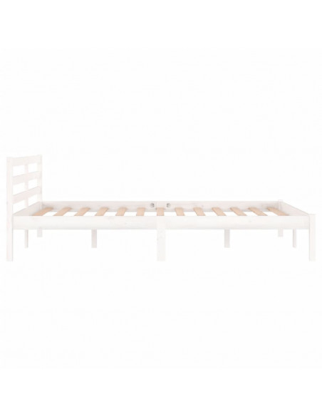 Giroletto in Legno Massello di Pino 120x200 cm Bianco