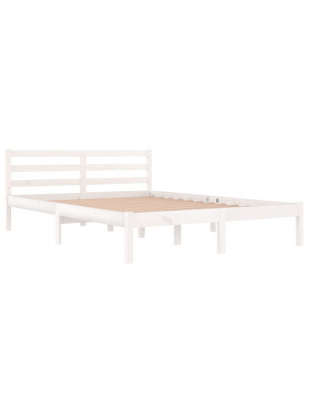 Giroletto in Legno Massello di Pino 140x200 cm Bianco