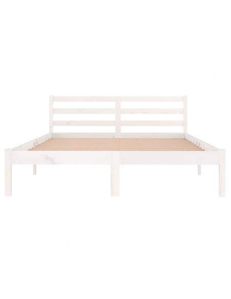 Giroletto in Legno Massello di Pino 140x200 cm Bianco