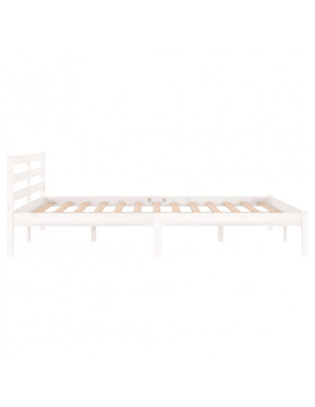 Giroletto in Legno Massello di Pino 140x200 cm Bianco